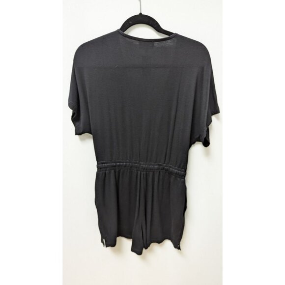 Soma Intimates Black Short-Sleeve Knit Romper - Picture 2 of 2